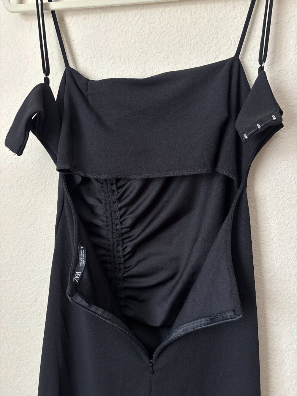 Zara Ruched Side Tie Evening Party LBD Dress Blogger Fav - Picture 8 of 10